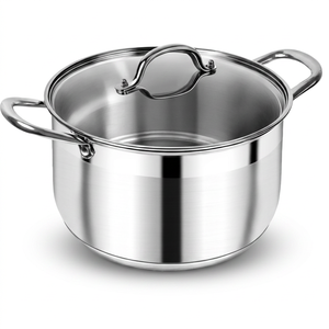 Marmite de cuisson industrielle de haute qualité pour cuisinière à gaz, grande marmite à induction antiadhésive avec doubles poignées - Product Image 1