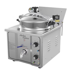 <span class=keywords><strong>Friteuse</strong></span> à pression automatique XEOLEO 16L <span class=keywords><strong>3000W</strong></span>, <span class=keywords><strong>friteuse</strong></span> à pression électrique pour poulet, <span class=keywords><strong>friteuse</strong></span> à pression en acier inoxydable, machine à frire profonde - Product Image 1