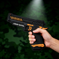 Patch en PVC Lancer Tactical Knightshade, emblème 3D en caoutchouc souple avec dos auto-agrippant