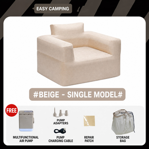 Modern Waterproof Portable Foldable <b>Inflatable</b> Couch Built-in Pump Durable Air <b>Sofa</b> Loveseat Furniture <b>for</b> Outdoor <b>Camping</b> - Product Image 3