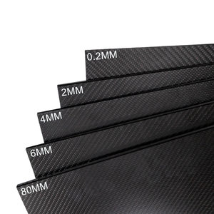 Bán buôn sợi carbon tấm Twill matte.0.2 ~ 80mm 100% 3K sợi carbon tấm - Product Image 1
