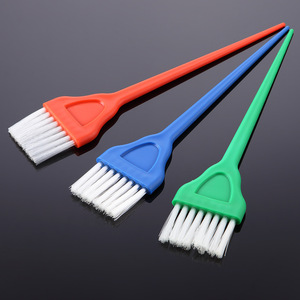 Cepillo para teñir el cabello, cerdas de nailon, forma triangular, rojo, verde, azul, herramienta de peluquería para salón - Product Image 5