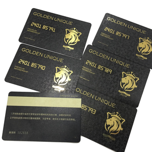 Tùy chỉnh tại chỗ UV đã ghé thăm thẻ giấy sang trọng màu đen dập nổi Vip ID thẻ kinh doanh dịch vụ in ấn với lá vàng dập logo - Product Image 3