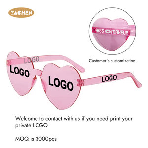 याचेन स्टार के आकार में रिमलेस पार्टी ग्लास पारदर्शी कैंडी रंग पार्टी चश्मा अनियमित एक टुकड़ा मजेदार पार्टी आंखों - Product Image 2