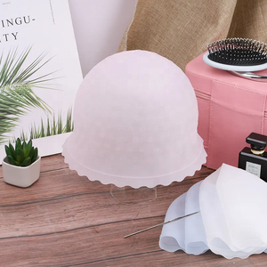 <span class=keywords><strong>Coiffure</strong></span> de salon de <span class=keywords><strong>coiffure</strong></span> teinture des cheveux bonnet en silicone bonnet de mise en évidence des cheveux réutilisable - Product Image 2
