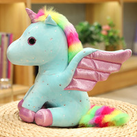 Boneka Unicorn Berbagai Ukuran, Isi Kapas PP Super Lembut, Hadiah Ulang Tahun Sempurna untuk Anak-anak, Menenangkan, Cocok untuk Festival dan Pasangan