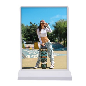 Rechargeable A4 Acrylic Table Top Menu Board for Restaurants Double Sided <b>LED</b> <b>Light</b> <b>Box</b> with 1000 Lumens - Product Image 1