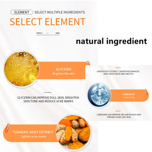 Sérum de belleza facial para el cuidado de la piel, producto de belleza facial con Etiqueta Privada, antioxidación y cúrcuma - Product Image 3