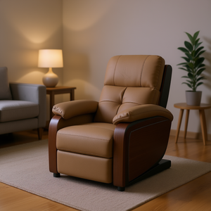 Sillón de Masaje Corporal Completo, Enchufable, 110-240v, Uso Doméstico, Tela Marrón - Product Image 2