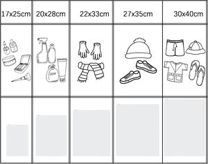 Frosted Recyclable CPE Zipper Plastic Clothing Bags with Printing Custom Color & Packaging for <b>Socks</b> Shoes & <b>Fur</b> VANTUR Brand - Product Image 3