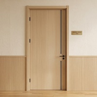 Porte acoustique en bois avec système d'étanchéité acoustique, ensemble de portes en MDF insonorisées pour chambre d'hôtes, idéal pour projets scolaires