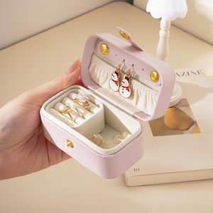 Boîte à bijoux de voyage miniature en gros, petite boîte de rangement portable pour boucles d'oreilles, bagues, colliers et bracelets - Product Image 1