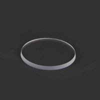 Fábrica personalizada redonda transparente plana o cúpula cristal de zafiro lente transparente Cristal de reloj