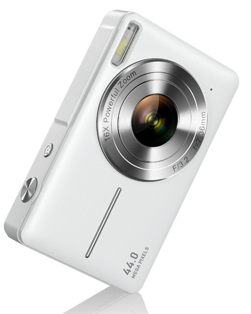 Compact 44MP FHD 1080P Digital Mini Camera Fixed Focus 2"-3" Screen Image Stabilization Travel Companion for First Time