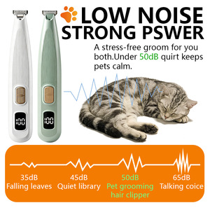 Tondeuse à poils pour animaux de compagnie, affichage numérique, rechargeable, pour toilettage des chiens et des chats - Product Image 5