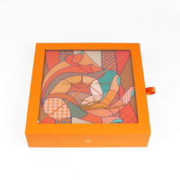 Boîtes à tiroirs transparentes en carton rigide de luxe avec logo personnalisé de haute qualité pour emballage cadeau