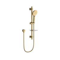Robinet thermostatique moderne chromé poli avec glissière, douchette à main, mitigeur simple, pommeau de douche pluie en laiton à noyau céramique pour salle de bain