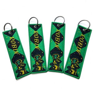 Custom Fabric Embroidery Personalized Customized Design Printing <b>Keychain</b> Keytag <b>Anime</b> Jet Tag - Product Image 4