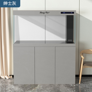 Bể cá kính siêu trắng với đèn LED và hệ thống lọc nước, kích thước lớn, điều khiển thông minh, phù hợp với phòng khách - Product Image 4