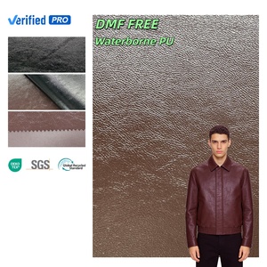 2025 New Synthetic <strong>Leather</strong> Jacket Fabric <strong>DMF</strong> <strong>Free</strong> Water Based <strong>Leather</strong> Soft Customized Synthetic <strong>Leather</strong> - Product Image 1