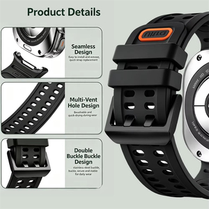 Cinturino Sportivo Marino per <span class=keywords><strong>Samsung</strong></span> Galaxy Watch <span class=keywords><strong>Ultra</strong></span> 47mm 2026, Traspirante in Silicone Oceanico per Uomo e Donna - Product Image 5