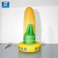 Modèle publicitaire gonflable en forme de maïs, impression OEM, modèle gonflable de légume pour exposition, promotion, décoration extérieure