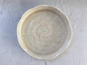 Plateau bohème pour décoration de table Plateau festonné en rotin - Product Image 5