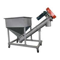 Convoyeurs à vis sans fin en acier inoxydable carbone de qualité alimentaire DZJX, type U, pour le transport de poudre, bricolage, pour le sable