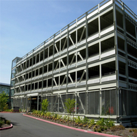 Système de stationnement mécanique pour voitures, structure en acier moderne préfabriquée personnalisable, multi-étages, parc extérieur, puzzle de stationnement