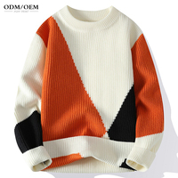 Maßgefertigter Neuer Stil Hochwertiger Übergrößen-Herrenpullover 100% Baumwolle Winter Gestrickter Vintage-Weihnachtspullover