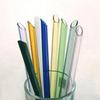 Pailles réutilisables écologiques en verre borosilicate Wonder High, extrémité pointue, 20 cm, accessoires de bar, en stock pour boissons chaudes/froides