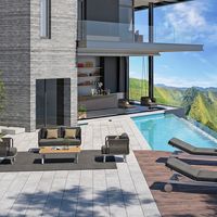 Sigarten Prêt à expédier foshan rotin mobilier d'extérieur canapé ensemble pour jardin