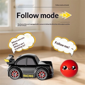 Nuova <span class=keywords><strong>Auto</strong></span> Giocattolo Elettrica RC da Interno ad Alta Velocità in Plastica, Mini Smart con Funzione Seguimi e Telecomando, per Giovani - Product Image 4