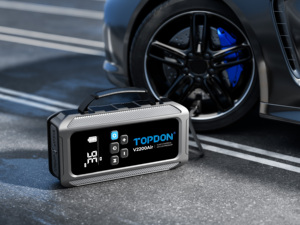 TOPDON V2200 Air 2-in-1 เครื่องช่วยสตาร์ทรถยนต์และที่สูบลมยาง  แบตเตอรี่สำรองสำหรับรถยนต์  ซุปเปอร์คาปาซิเตอร์ พาวเวอร์แบงค์ พร้อมปั๊มลม - Product Image 5