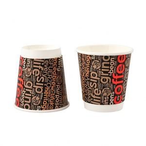 Gobelets à thé en papier de style nouveau 2025, 8 oz, 10 oz, 12 oz, 16 oz, gobelet en papier à double paroi pour boissons - Product Image 5