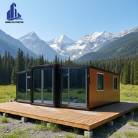 Kit de maison préfabriquée en conteneur avec design moderne respirant, maisons pliables extensibles 20 pieds/40 pieds