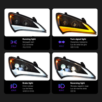 Feux avant de style automobile pour Hyundai Genesis Coupé 2009-2012, phares Angel Eye LED DRL, signalisation HID, accessoires automobiles