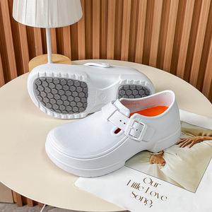 Sabots de travail unisexes imperméables, à boucle réglable, antidérapants, à bout fermé, chaussures de sécurité pour hôpital - Product Image 4