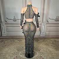 Novance Y5623 Boutique de vêtements pour femmes, présentoir de vente au détail, ensemble deux pièces pour femmes, été, avec diamants, robes de soirée, midi, luxe