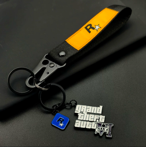 Porte-clés personnalisé avec logo d'entreprise, lettres de dessin animé 2D 3D, moulé sous pression, émail dur, porte-clés <span class=keywords><strong>GTA</strong></span>, vente en gros, porte-clés en métal personnalisés - Product Image 2