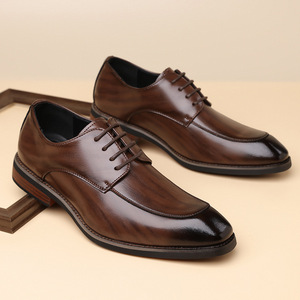 Zapatos Derby de Estilo Británico para Hombre de Alta Calidad, Zapatos de Cuero Formales y Casuales para Negocios, Calzado Cómodo para Oficina y Trabajo - Product Image 3