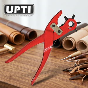 High Quality Red UPTI Taiwan-Made DIY <b>Leather</b> Punch <b>Tool</b> HW403322R Power Saving Manual OEM/ODM - Product Image 3