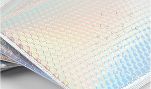 Điểm nóng Poly bong bóng không thấm nước kích thước tùy chỉnh cầu vồng Laser <span class=keywords><strong>aluminized</strong></span> phim bong bóng bưu phẩm phong bì độn - Product Image 4