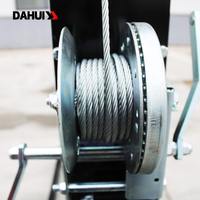 Plataforma Elevadora Manual de Aleación de Aluminio de Alta Resistencia DAHUI, Tipo Mástil, Capacidad de 250 kg, Ruedas de Poliuretano para