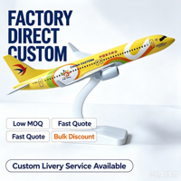 Modèle d'avion de passagers en alliage de 20 cm, fabrication sur mesure, faible MOQ, modèle d'avion moulé sous pression pour collection, cadeau d'affaires