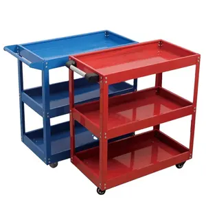 Hot sale tool cabinet Mechanic Utility Cart Storage Trolley With Shelves Tool trolley cart