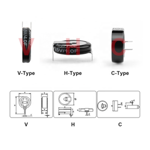 5.5V Siêu Tụ 0.<span class=keywords><strong>1</strong></span> 0.22 0.33 0.47 0.68 <span class=keywords><strong>1</strong></span> <span class=keywords><strong>1</strong></span>.5 4.0F Siêu Tụ Điện H-Loại V-Loại C-Loại Nút Farad Điện Dung - Product Image 2