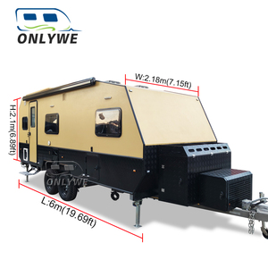 ONLYWE <span class=keywords><strong>Caravane</strong></span> hybride tout-terrain personnalisée, <span class=keywords><strong>caravane</strong></span> de camping, remorque de camping, camping-car, camping-car avec salle de bain - Product Image 4