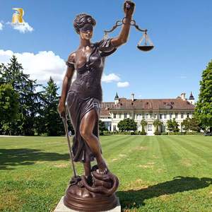 Rolong dimensione della vita <span class=keywords><strong>classica</strong></span> dea <span class=keywords><strong>greca</strong></span> scultura in metallo bronzo cieco giustizia <span class=keywords><strong>statua</strong></span> per la vendita - Product Image 3