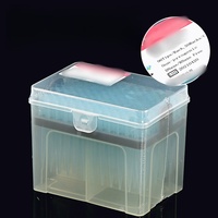 Embouts de pipette en plastique PP jetables non-DNAse pour laboratoire universitaire, 200 µl avec filtre en boîte, pipettage précis